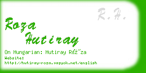 roza hutiray business card